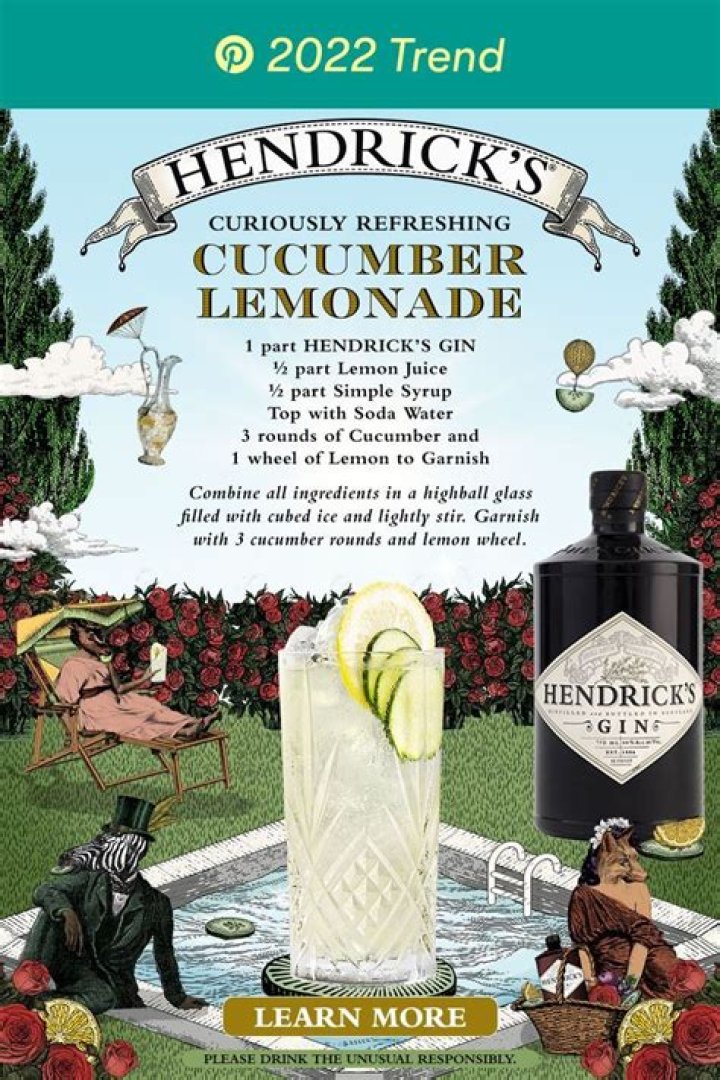 Hendricks Cucumber Lemonade