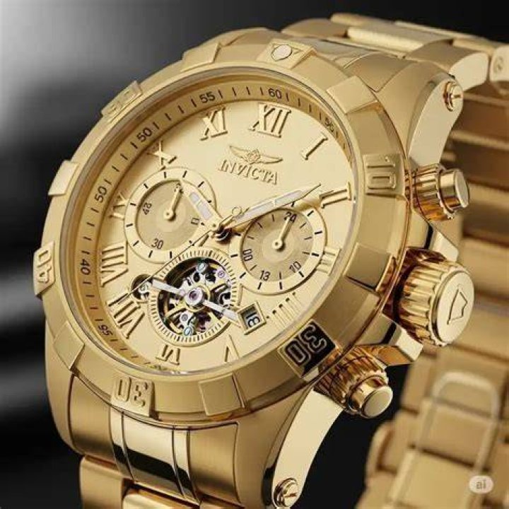 Invicta Gold Waterproof Watch