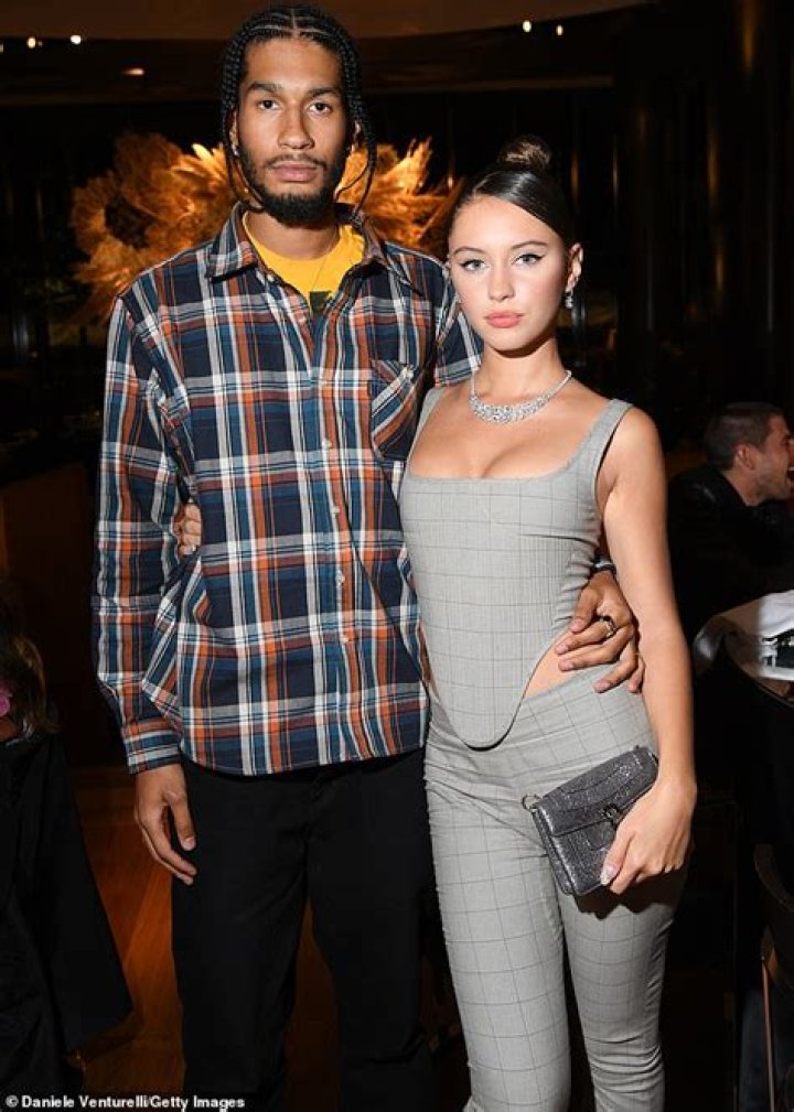 Iris Law and Jyrrel Roberts at the F1 Monaco Grand Prix, Race