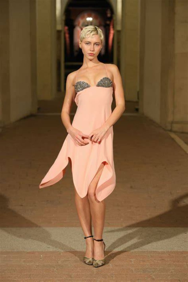 Iris Law at the Valentino show