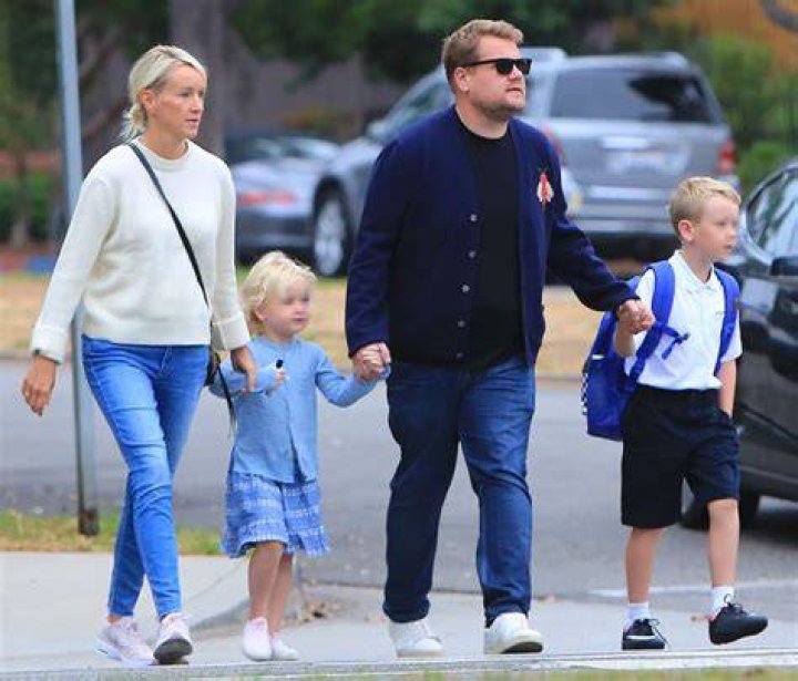 James Corden and his family on vacation in Barbados
