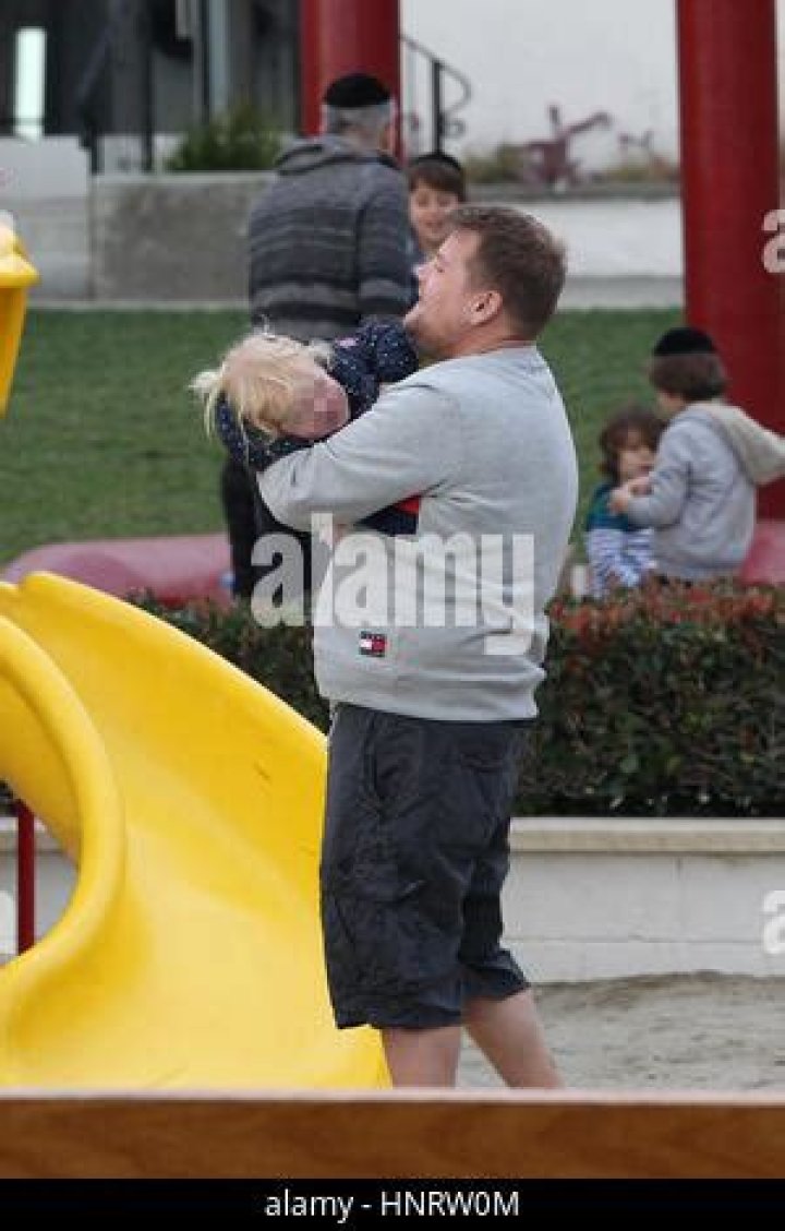 James Corden Having Fun At The Playground