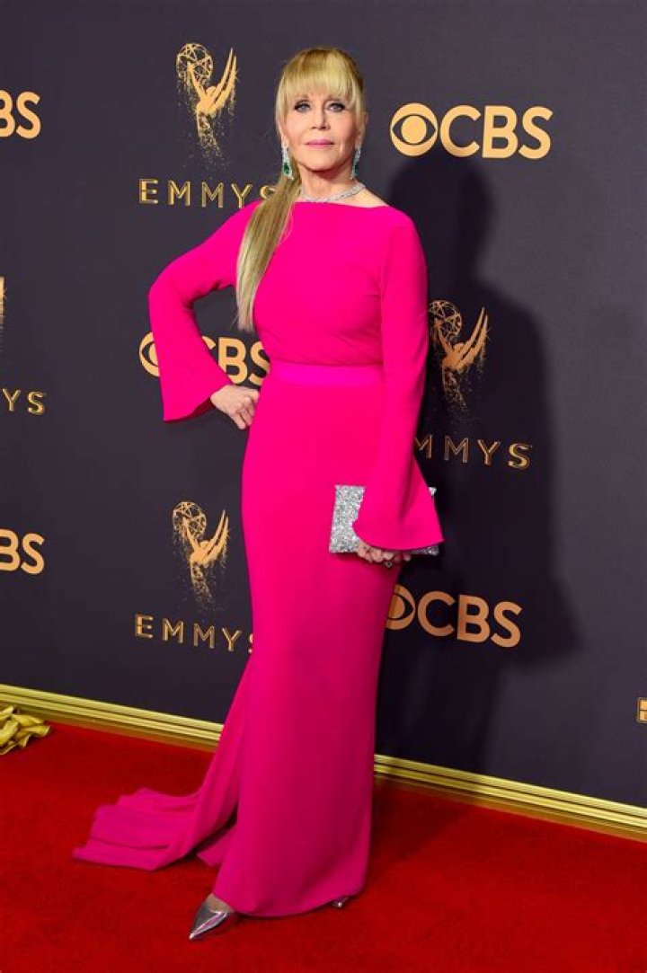 Jane Fonda in pink