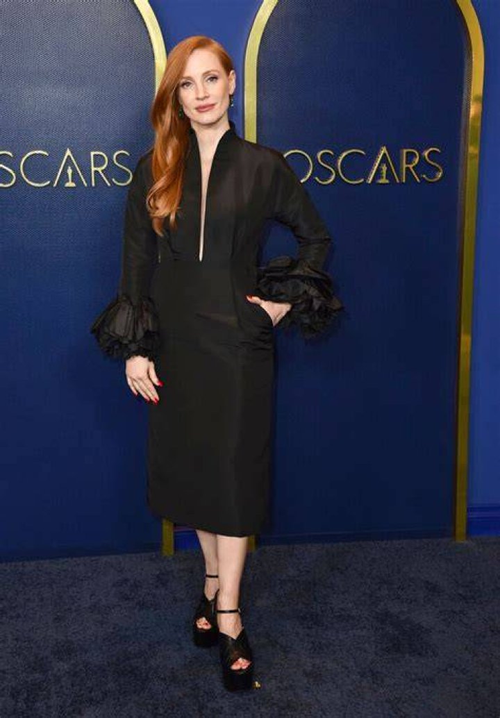 Jessica Chastain at Oscars Luncheon