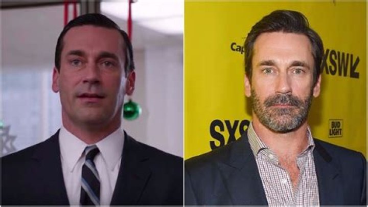 Jon Hamm looks like Don Draper filming his new movie