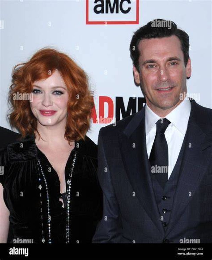 Jon Hamm With Christina Hendricks & January Jones