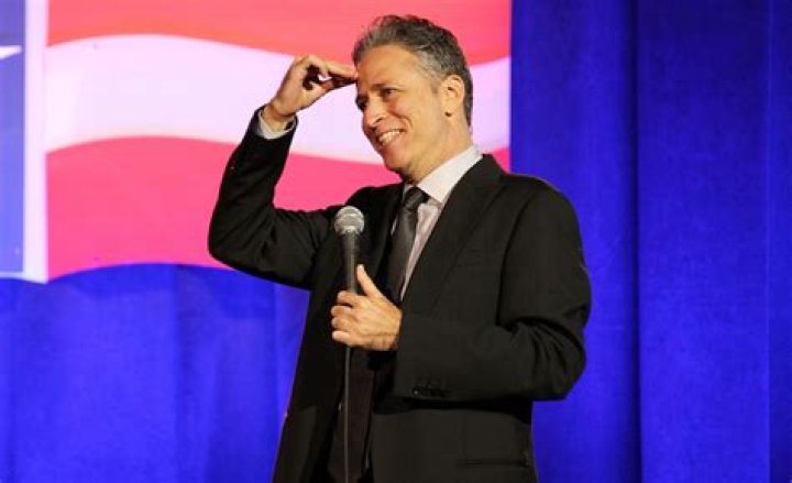 Jon Stewart performing