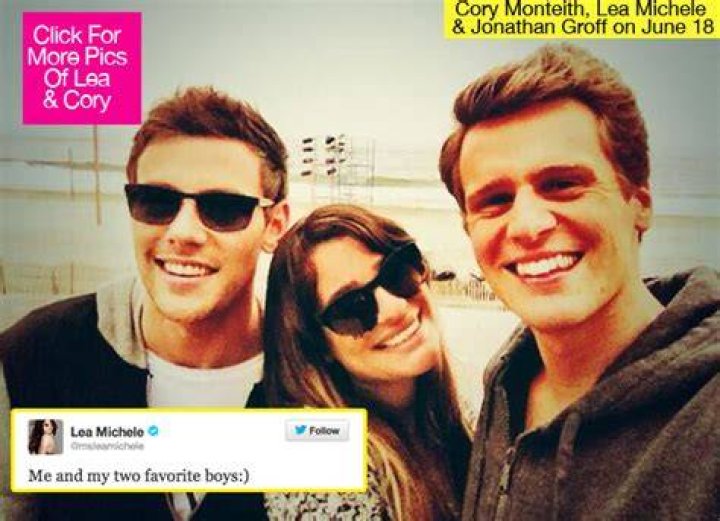 Jonathan Groff Supports Lea Michele