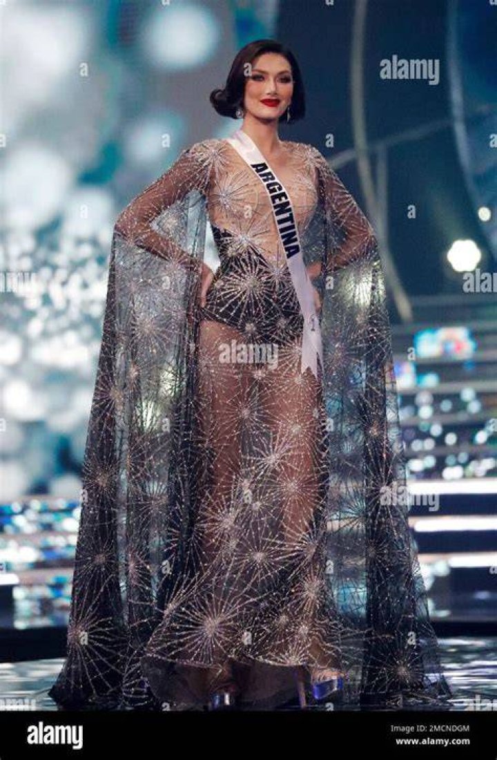 Julieta Garcia, Miss Universe Argentina 2021 competes on stage in her evening gown of choice during the MISS UNIVERSE&reg; Preliminary Competition at the Universe Arena in Eilat, Israel on December 10, 2021. Tune in to the LIVE telecast on FOX and Telemundo on Sunday, December 12 at 7:00 PM ET to see who will become the next Miss Universe.