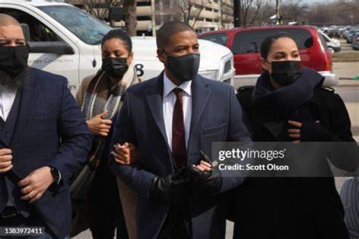 Jussie Smollett Arrives For Sentencing
