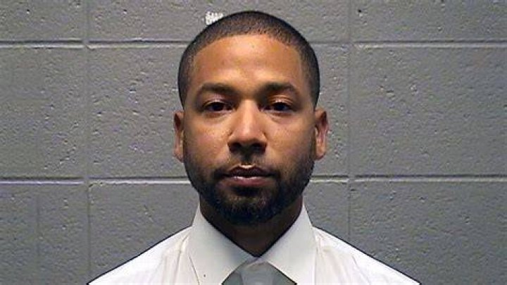 Jussie Smollett in his booking photo