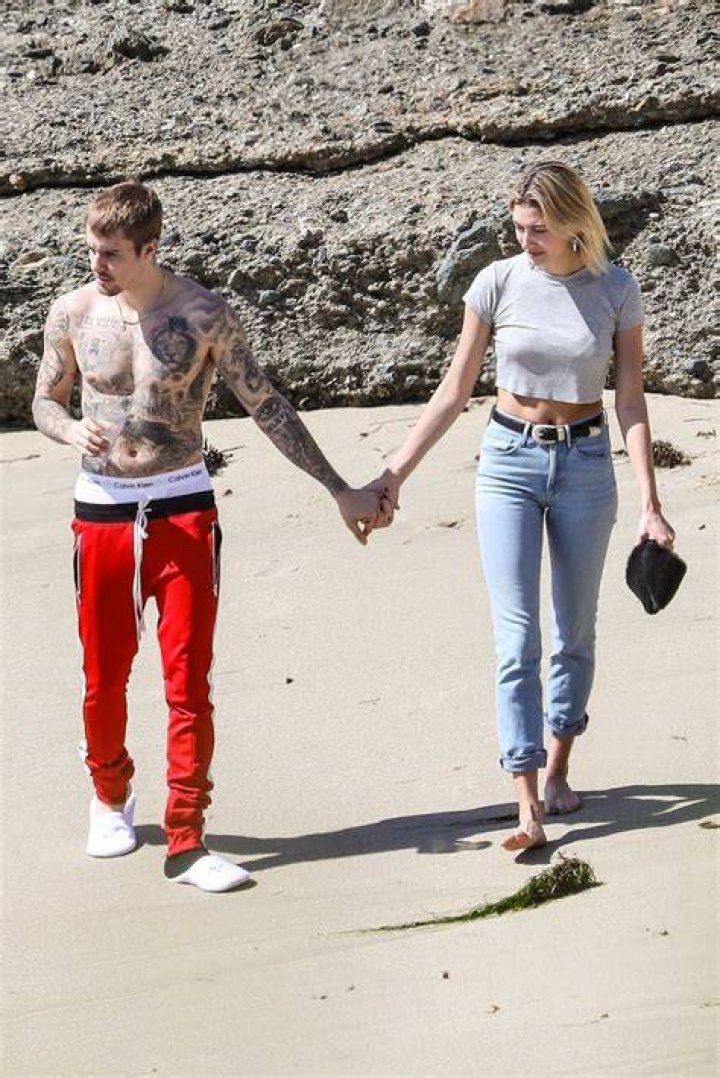 Justin Bieber at the beach