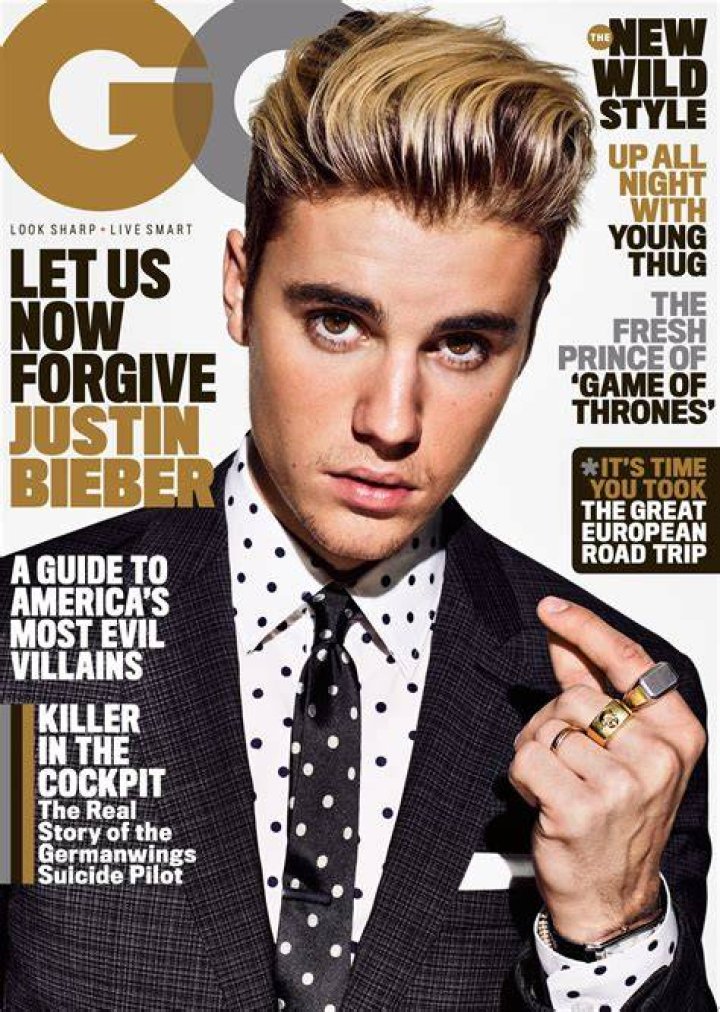 justin bieber gq