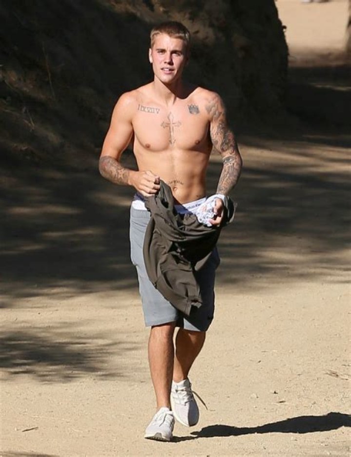 Justin Bieber Hiking in Hollywood