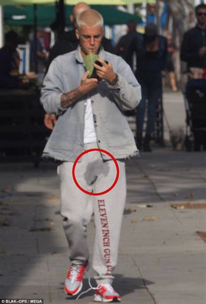 Justin Bieber Pee Stain
