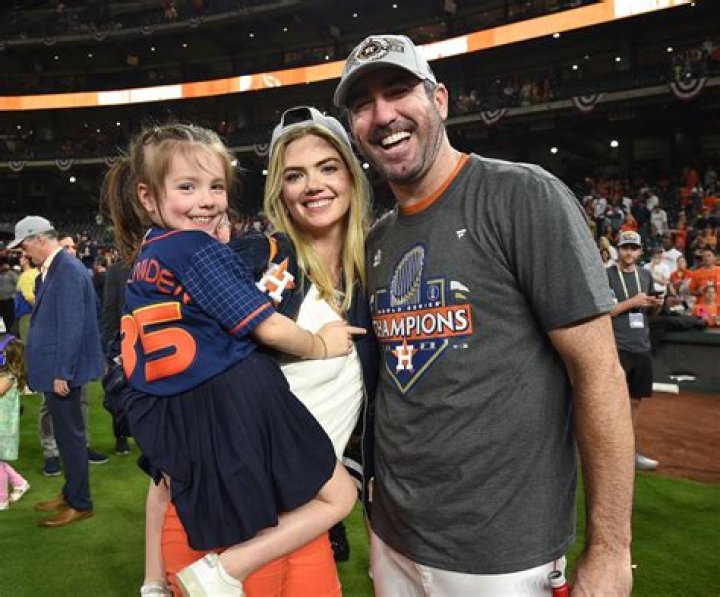 Justin Verlander, Kate Upton,Genevieve Verlander Philadelphia Phillies v Houston Astros, World Series Baseball on Fox, Game 6, Houston, USA - 05 Nov 2022