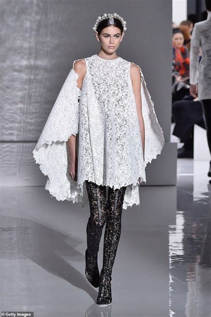 Kaia Gerber on the catwalk Valentino show, Runway, Fall Winter 2018, Haute Couture Fashion Week, Paris, France - 04 Jul 2018