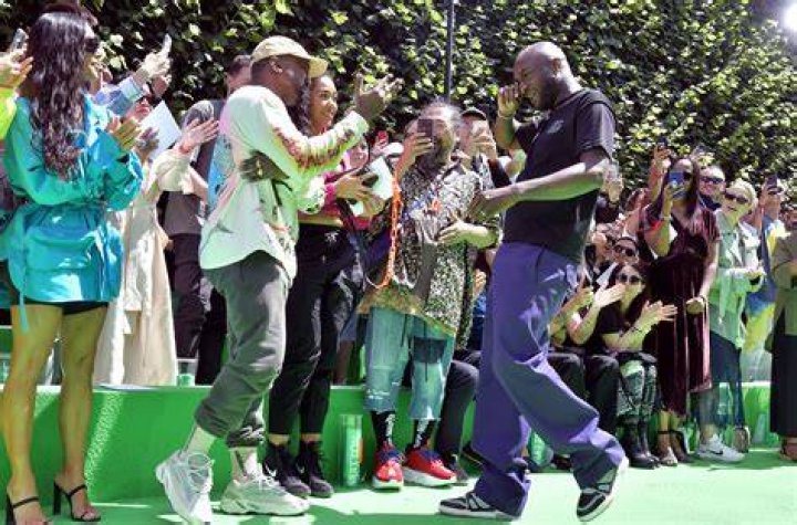 Kanye West and Virgil Abloh Louis Vuitton show, Front Row, Spring Summer 2019, Paris Fashion Week Men's, France - 21 Jun 2018