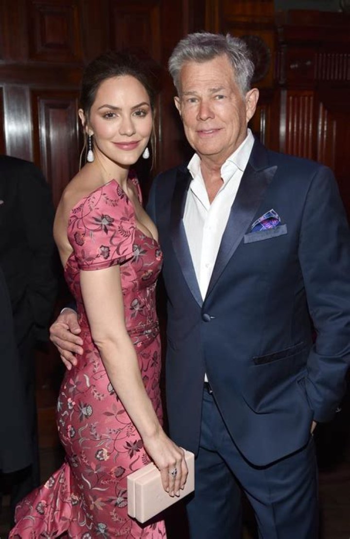 Katharine McPhee and her husband, David Foster, take their son Rennie out for lunch