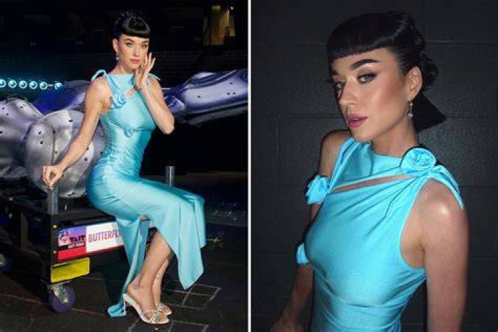 Katy Perry In A Tight Orange Dress
