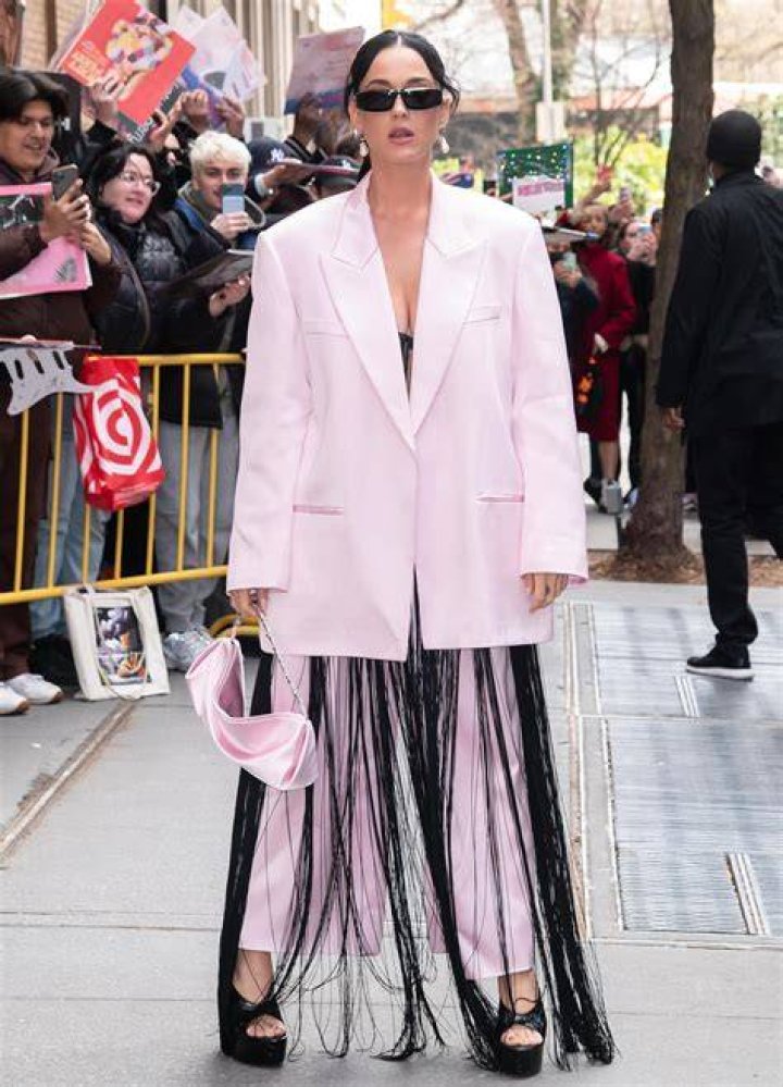 Katy Perry Stuns In Fringe Dress