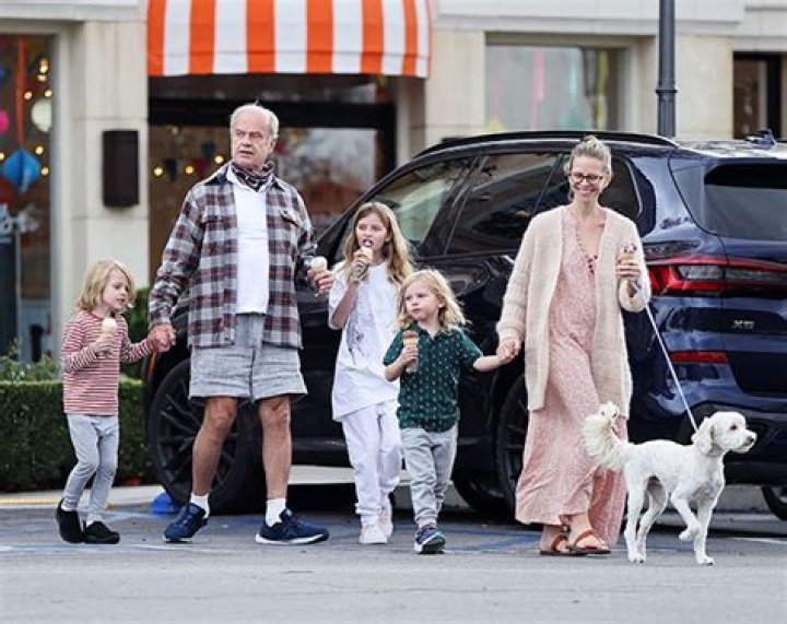 Kayte Walsh and Kids with Kelsey Grammer Kelsey Grammer and Family out and about, Los Angeles, California, USA - 15 May 2021