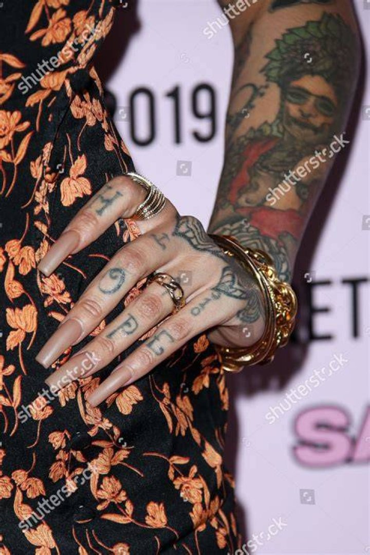 Kehlani, ring and tattoo detail'Justin Bieber: Seasons' TV show premiere, Regency Bruin Theatre, Los Angeles, USA - 27 Jan 2020