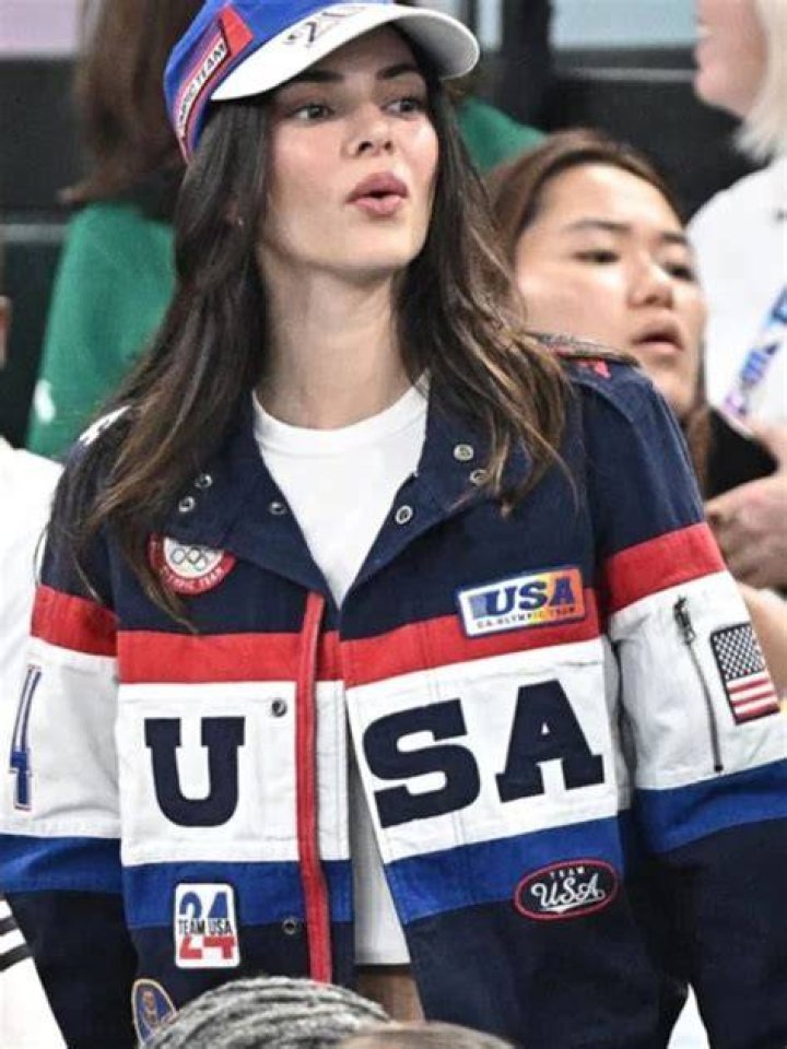 Kendall Jenner In American Flag Bikini