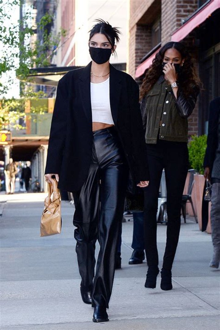 Kendall Jenner In Black Lingerie