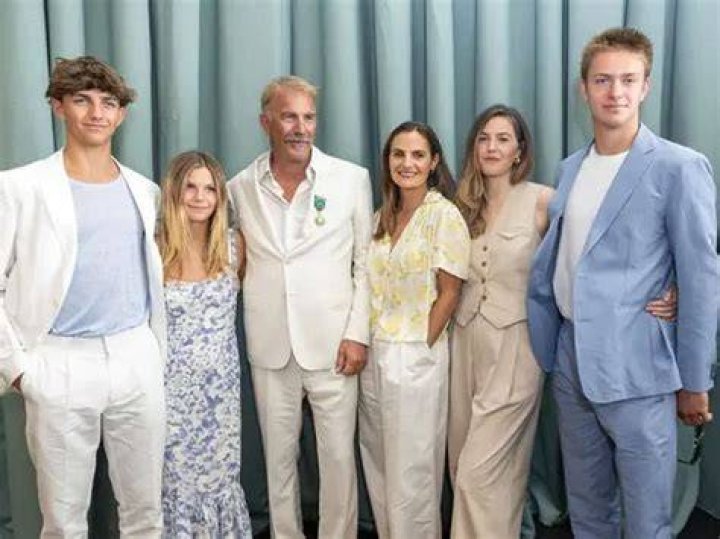 Kevin Costner and kids