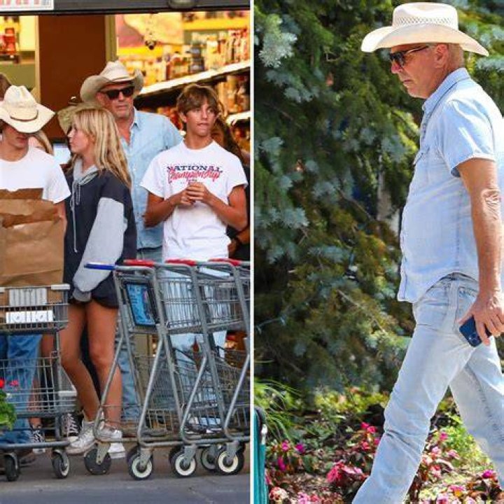 Kevin Costner kids aspen photos