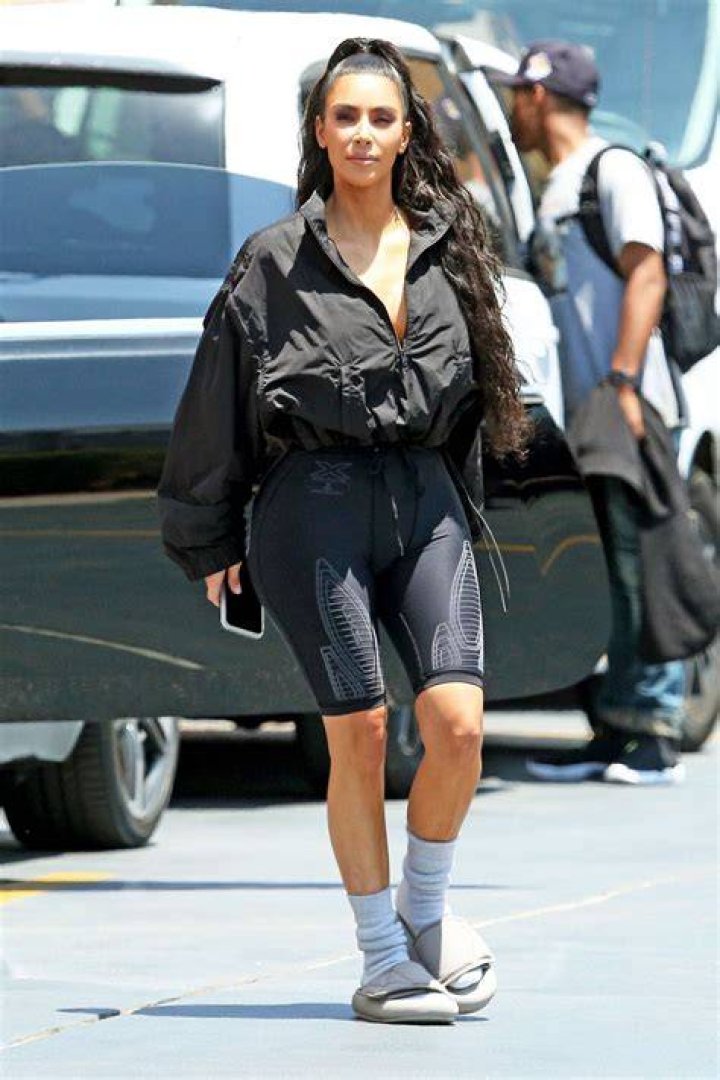 Kim Kardashian At A Yeezy Show