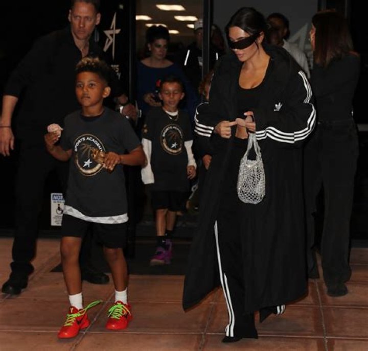 Kim Kardashian attends Saint&rsquo;s Sunday soccer game with North West