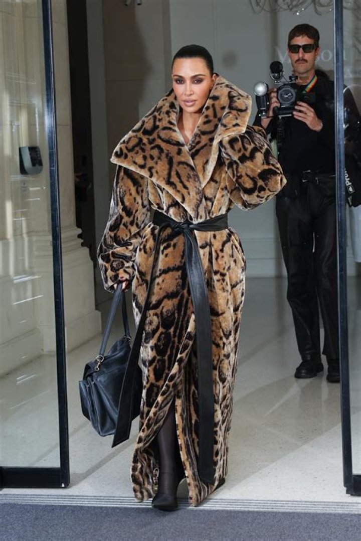 Kim Kardashian Fur Coat