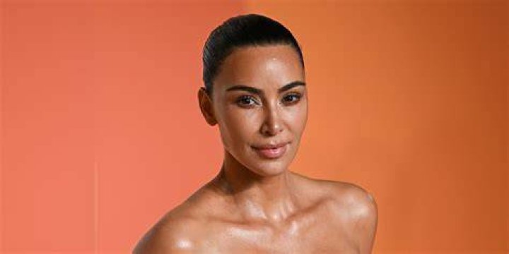 Kim Kardashian In A Nude Yeezy Outfit