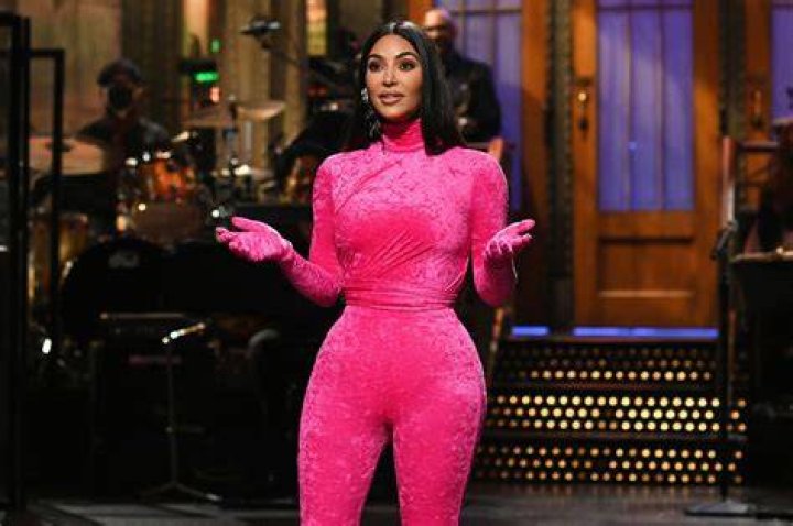 Kim Kardashian In Hot Pink Jumpsuit