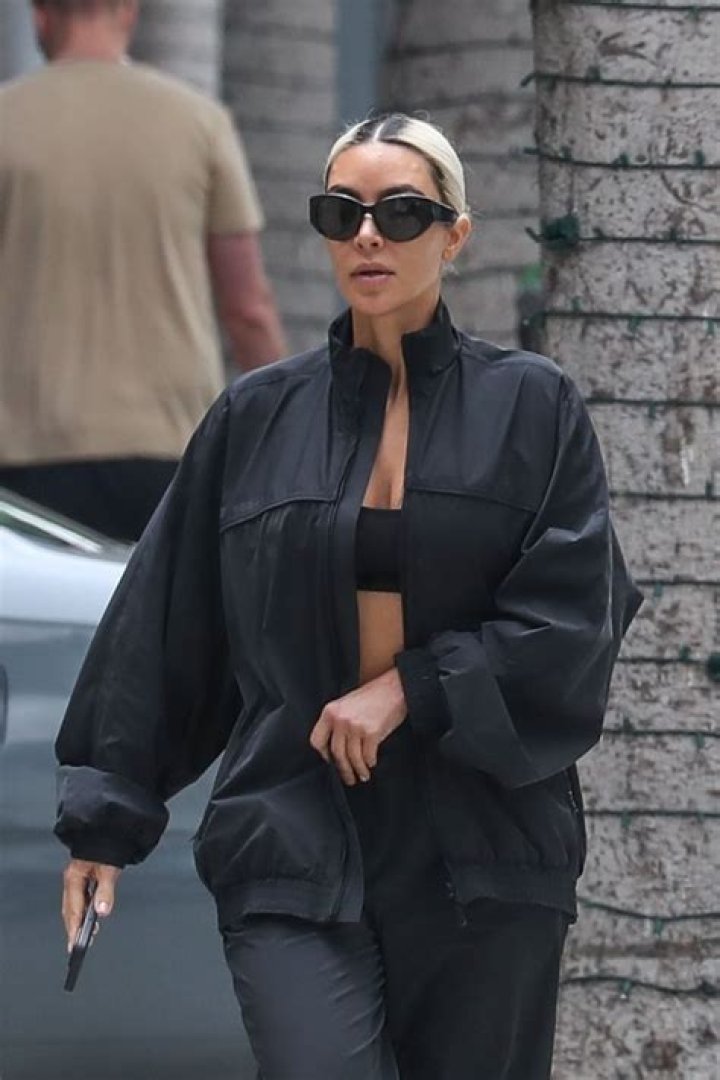 Kim Kardashian looking stylish in tight black leggings and a black jacket while out and about in New York, NY. Boots &sbquo;&Auml;&igrave; Yeezy Season 6 in Graphite - &not;&pound;434 Catsuit &sbquo;&Auml;&igrave; Yeezy x 2XU Jacket - Yeezy Pictured: Kim Kardashian Ref: SPL5029413 300918 NON-EXCLUSIVE Picture by: SplashNews.com Splash News and Pictures USA: +1 310-525-5808 London: +44 (0)20 8126 1009 Berlin: +49 175 3764 166 World Rights