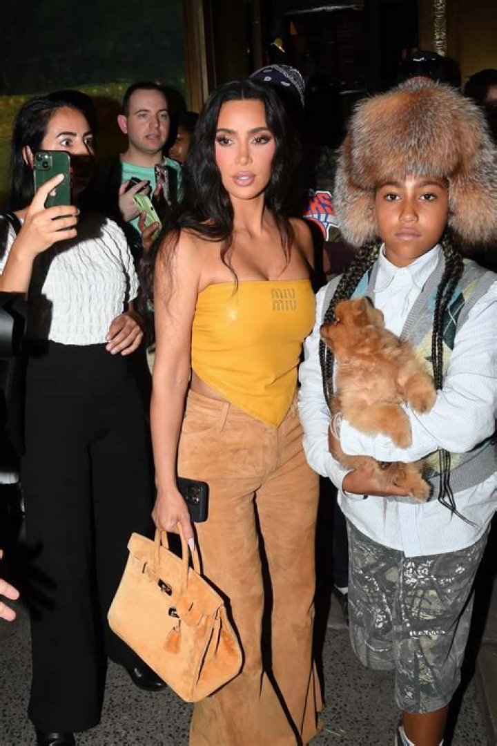 Kim Kardashian & North West Holding Hands