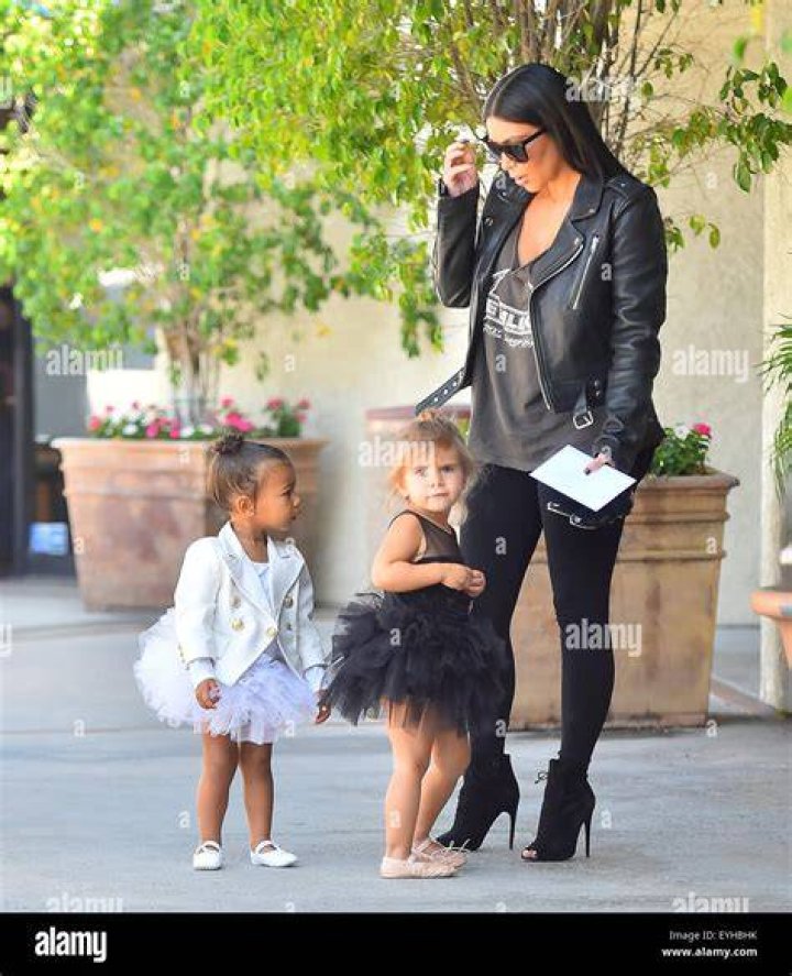 Kim Kardashian, North West, & Penelope Disick