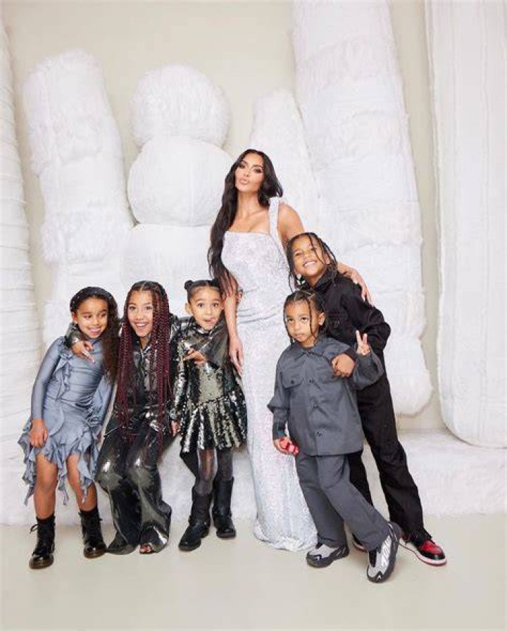 Kim Kardashian&rsquo;s kids at her D&G Show