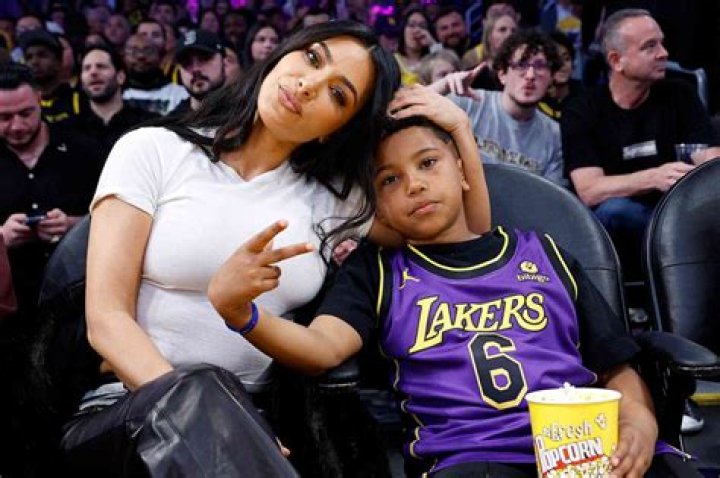 Kim Kardashian & Saint In LA