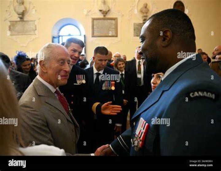 King Charles Talks To Servicemen