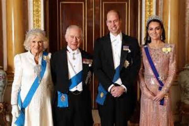 King Charles With Camila & Kate Middleton