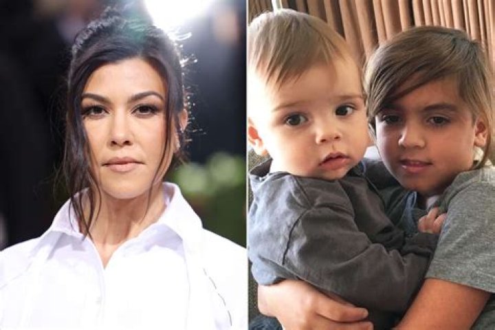 Kourtney Kardashian and sons Mason Disick