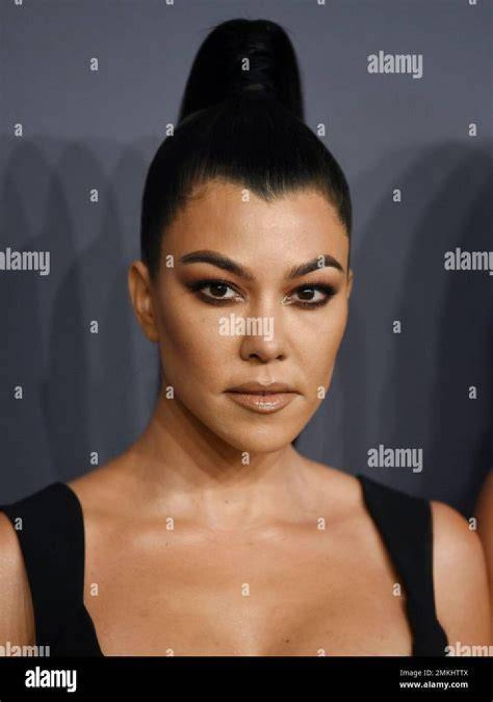 Kourtney Kardashian At The amfAR Gala