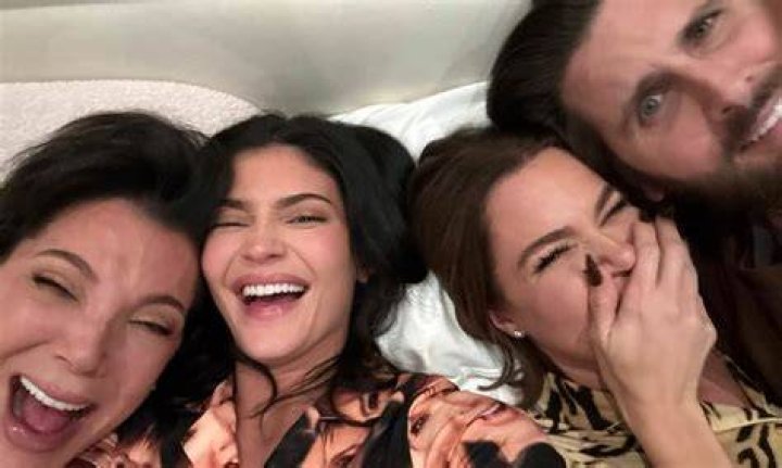 Kris Jenner cozies Khloe Kardashian and Kylie Jenner