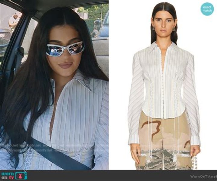 Kylie Jenner In Stripes