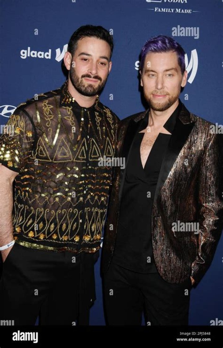 (L-R) Michael Turchin and Lance Bass arrives at The 2017 ESPYS held at the Microsoft Theater in Los Angeles, CA on Wednesday, July 12, 2017. (Photo By Sthanlee B. Mirador) *** Please Use Credit from Credit Field ***(Sipa via AP Images)