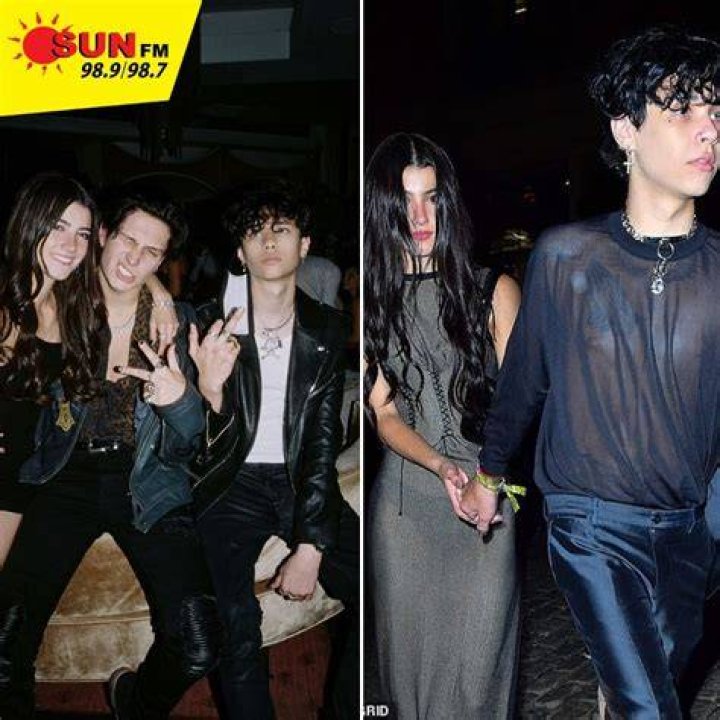 Landon Barker holds hands with rumored new girlfriend, TikTok star Charli D'Amelio as they leave Machine Dun Kelly's Madison Square Garden afterparty at Catch Steakhouse in New York. The rumored couple were joined by Charli's older sister and fellow TikTok star Dixie. Landon's father, Travis Barker was rushed to hospital in LA for an unknown illness. Pictured: Landon Barker,Charli D'Amelio Ref: SPL5322685 290622 NON-EXCLUSIVE Picture by: WavyPeter / SplashNews.com Splash News and Pictures USA: +1 310-525-5808 London: +44 (0)20 8126 1009 Berlin: +49 175 3764 166 World Rights