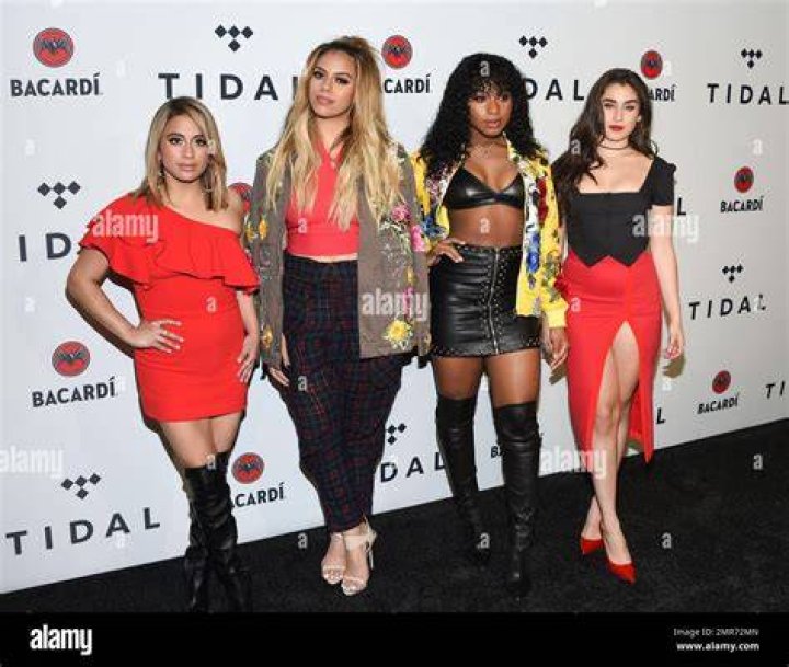 Lauren Jauregui, from left, Ally Brooke, Normani Hamilton, Dinah-Jane Hansen, and Camila Cabello of the musical group Fifth Harmony arrive at the Billboard Music Awards at the MGM Grand Garden Arena, in Las Vegas 2015 Billboard Music Awards - Arrivals, Las Vegas, USA